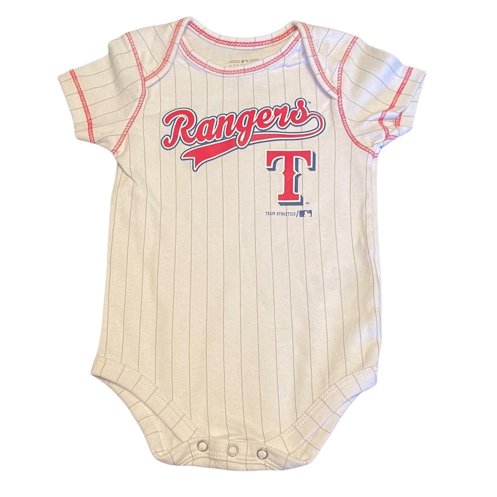 3/$25 Team Athletics Texas Rangers Onesie NWOT
